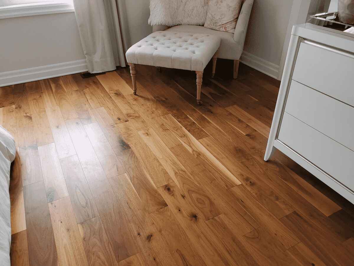 Engineered Hardwoof Flooring in Bedroom